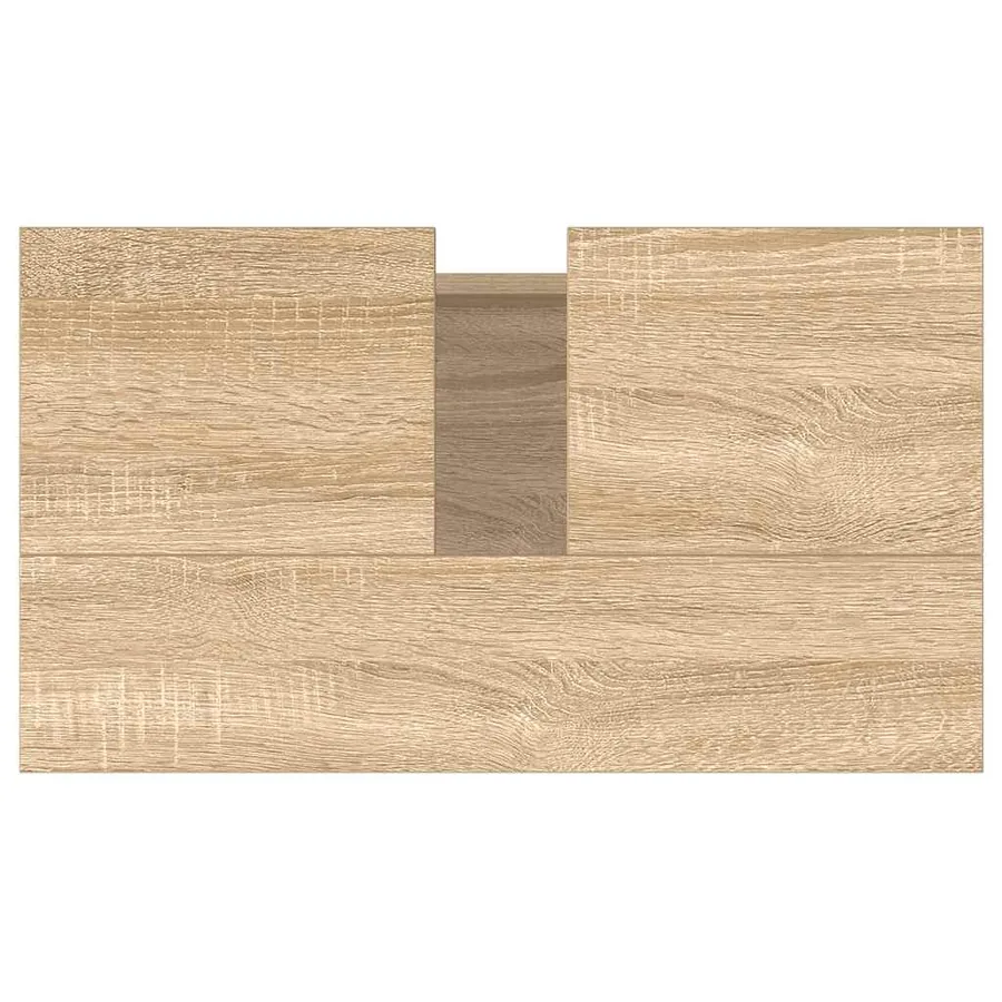 Armoire de bain chêne sonoma 58x33x60 cm bois d'ingénierie - 8