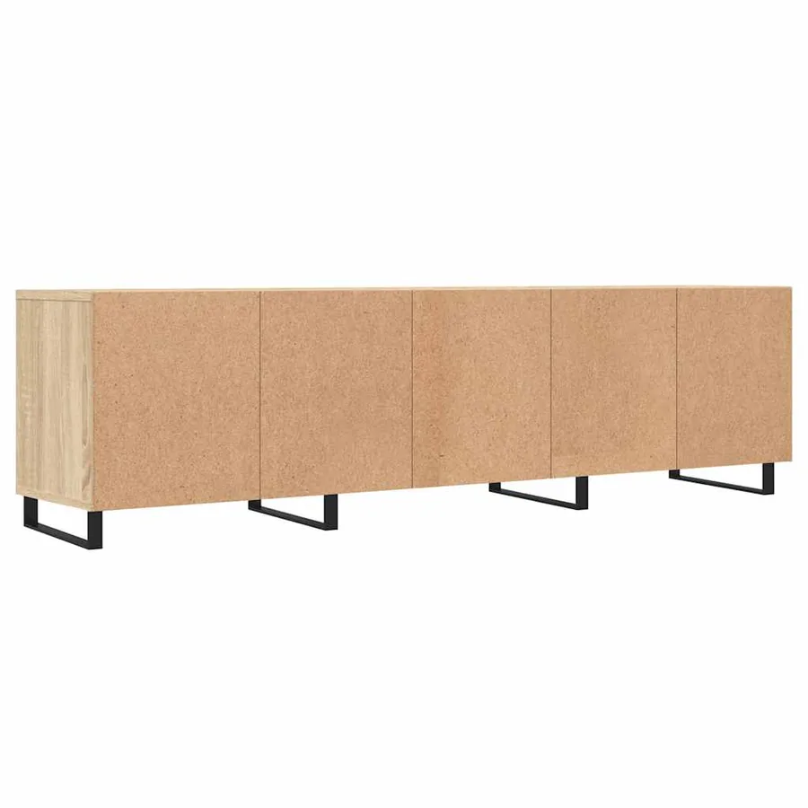 Meuble TV chêne sonoma 150x30x44,5 cm bois d'ingénierie - 8
