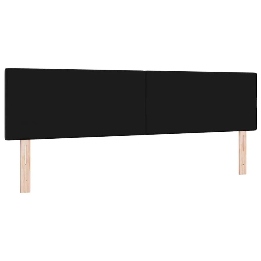 Tête de lit LED avec bandes LED Noir 180 cm Velours - 7