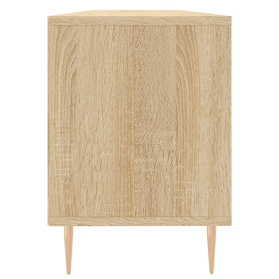 Meuble TV chêne sonoma 150x30x44,5 cm bois d'ingénierie - 7