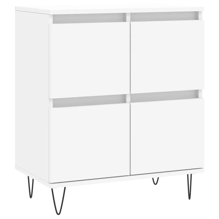 Buffet Blanc 60x35x70 cm Bois d'ingénierie - 2
