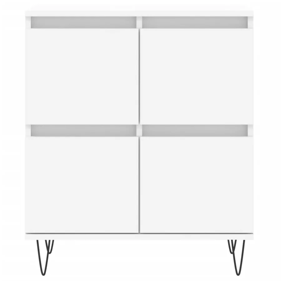 Buffet Blanc 60x35x70 cm Bois d'ingénierie - 5