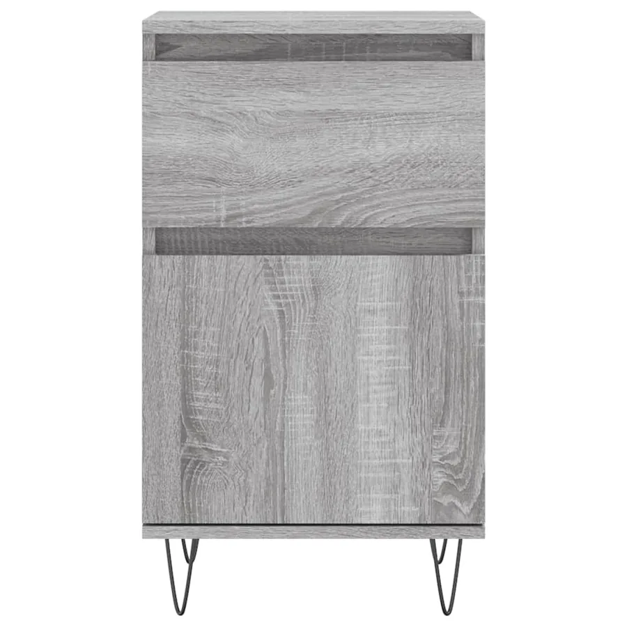 Buffets 2 pcs sonoma gris 40x35x70 cm bois d'ingénierie - 6