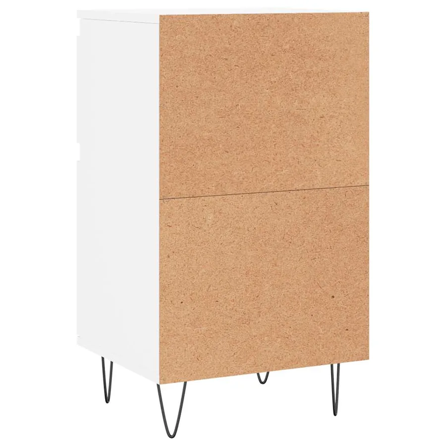Buffets 2 pcs blanc 40x35x70 cm bois d’ingénierie - 9