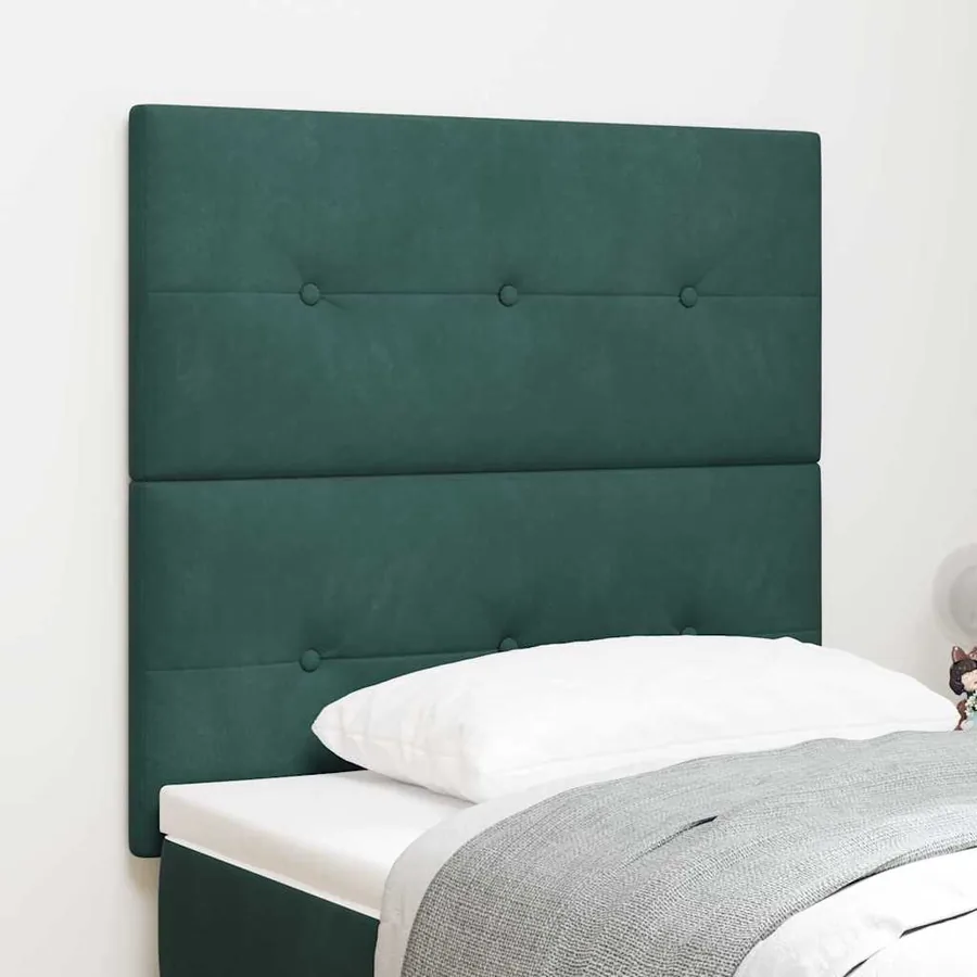 Tête de lit Vert foncé 100 cm Velours