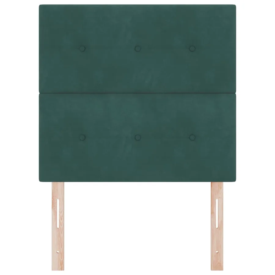 Tête de lit Vert foncé 100 cm Velours - 4