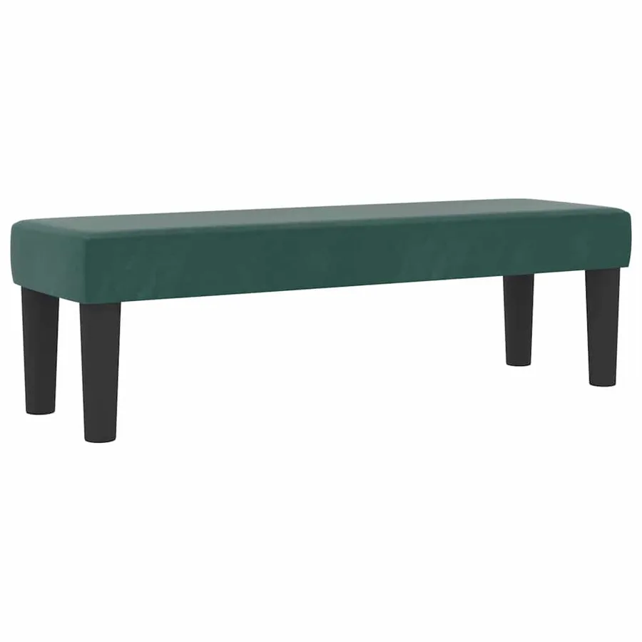 Lit à ressorts avec coussin Vert foncé 190 x 120 cm Velours - 5