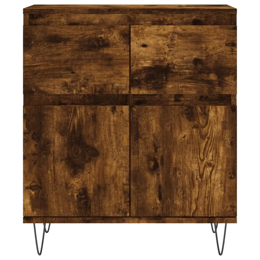 Buffet Chêne fumé 60x35x70 cm Bois d'ingénierie - 5