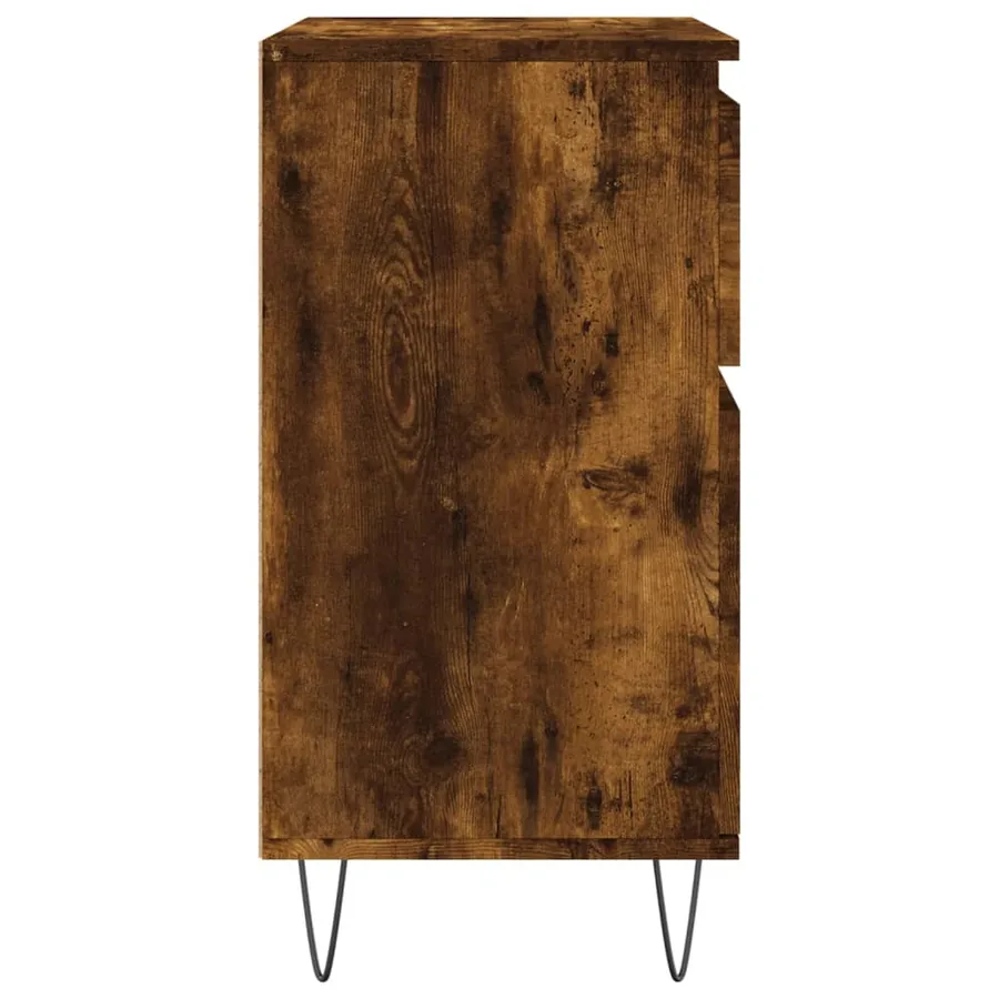Buffet Chêne fumé 60x35x70 cm Bois d'ingénierie - 7