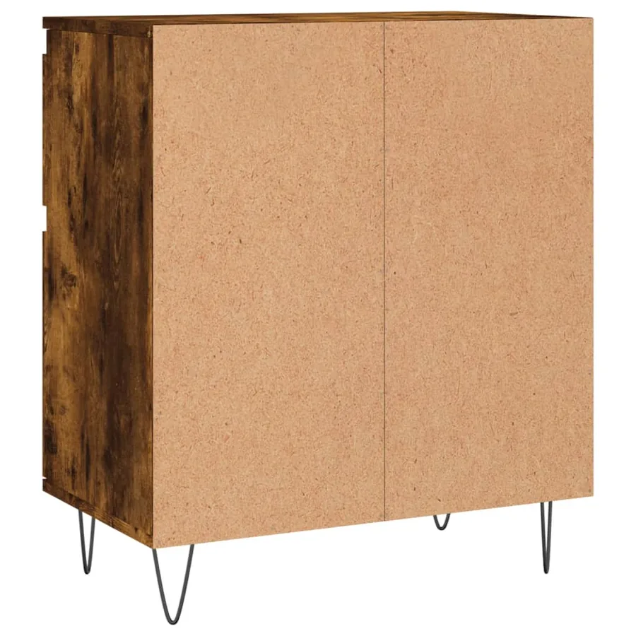 Buffet Chêne fumé 60x35x70 cm Bois d'ingénierie - 8