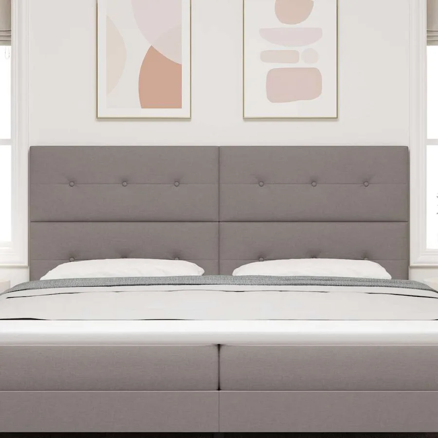 Tête de lit réglable en hauteur Taupe 200 cm tissu - 3