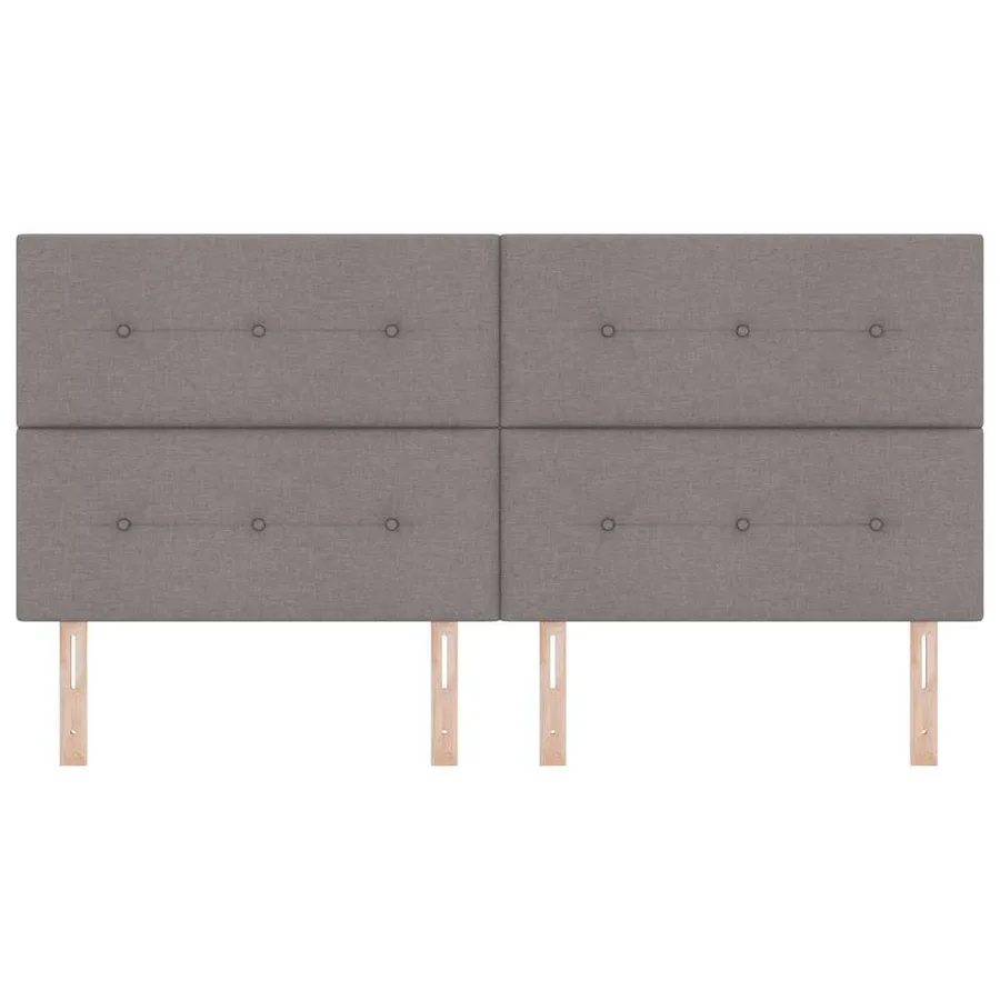 Tête de lit réglable en hauteur Taupe 200 cm tissu - 4