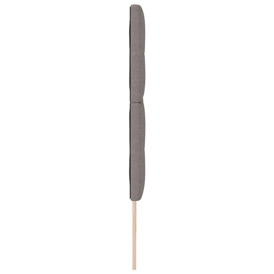 Tête de lit réglable en hauteur Taupe 200 cm tissu - 5