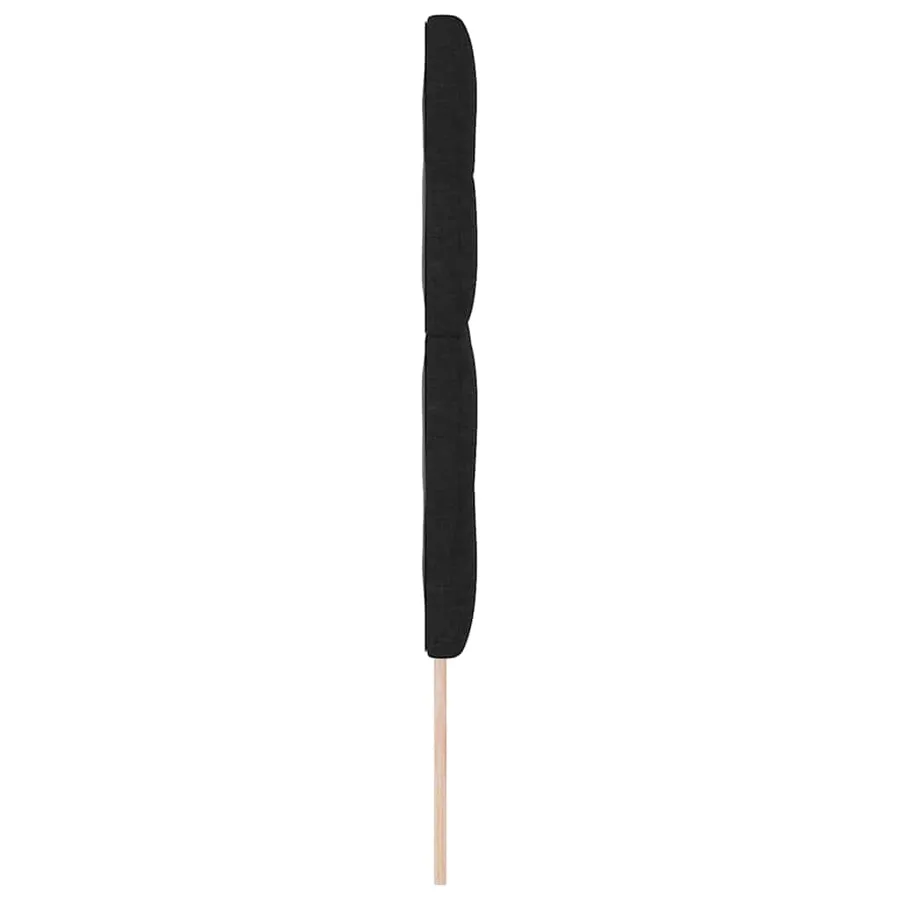Tête de lit LED avec bandes LED Noir 144 cm tissu - 6