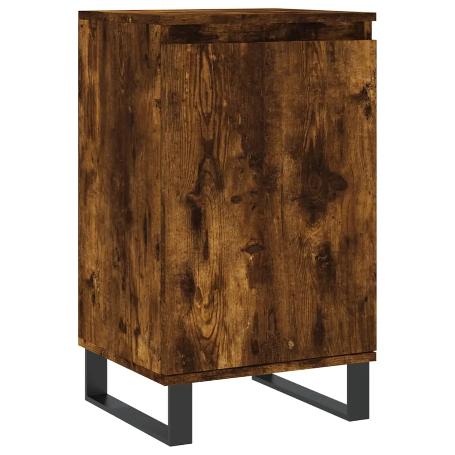Buffets 2 pcs chêne fumé 40x35x70 cm bois d'ingénierie - 5