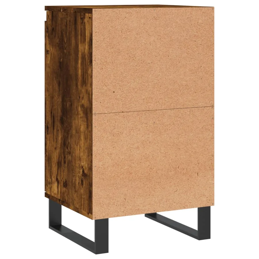 Buffets 2 pcs chêne fumé 40x35x70 cm bois d'ingénierie - 9