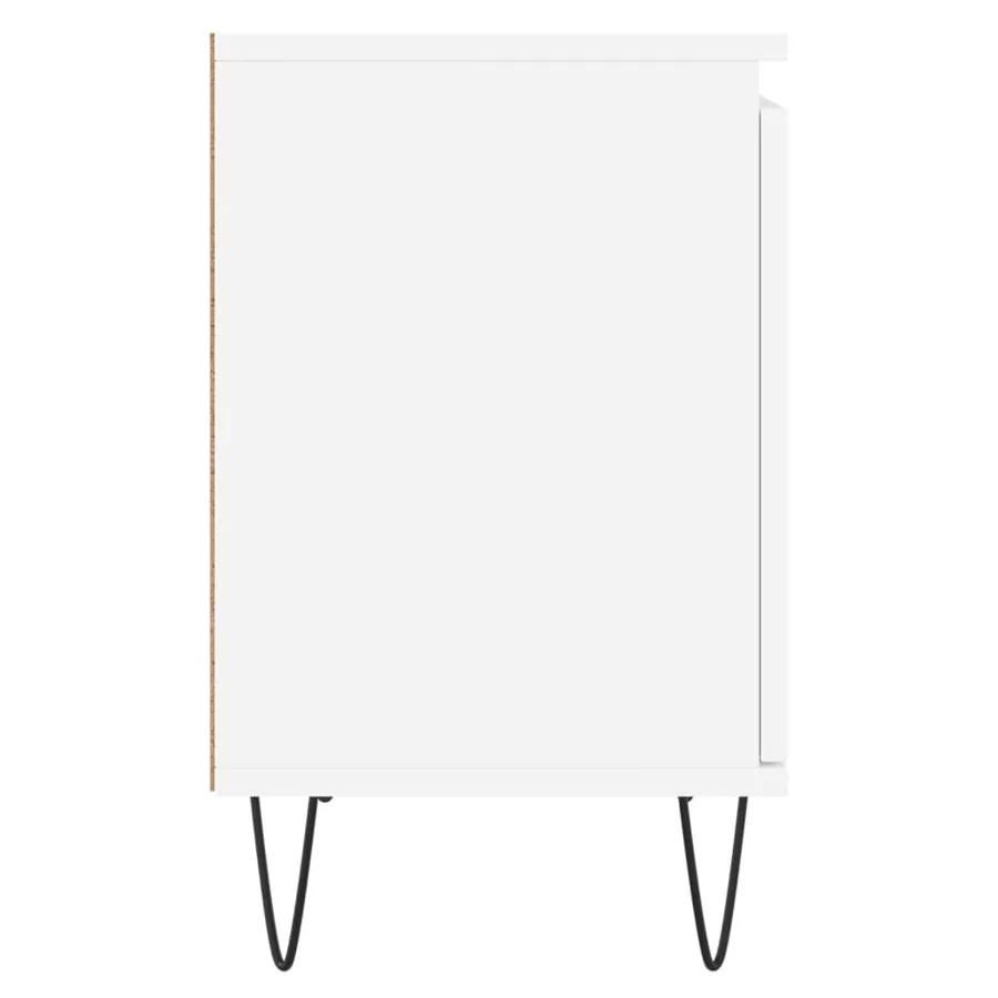 Tables de chevet 2 pcs blanc 40x30x50 cm bois d'ingénierie - 7