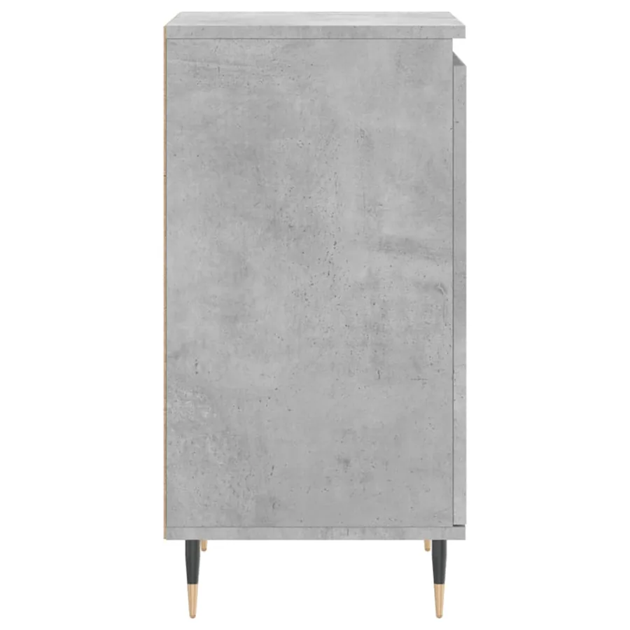 Buffets 2 pcs gris béton 40x35x70 cm bois d'ingénierie - 8