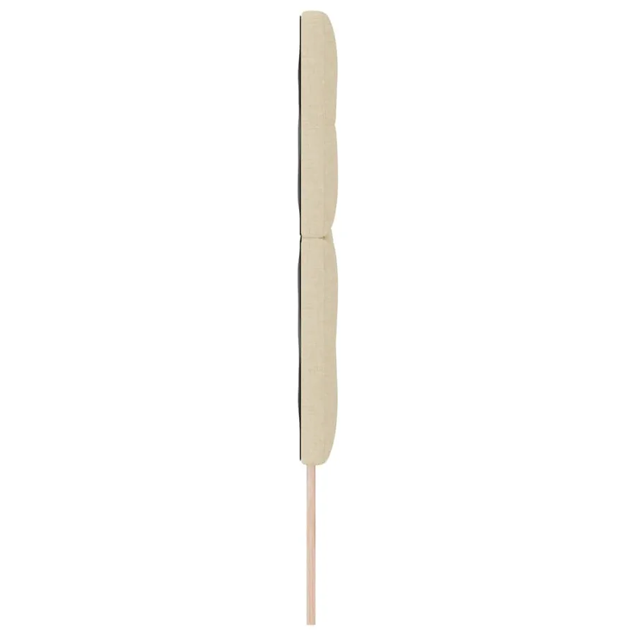 Tête de lit réglable en hauteur Crème 144 cm tissu - 5