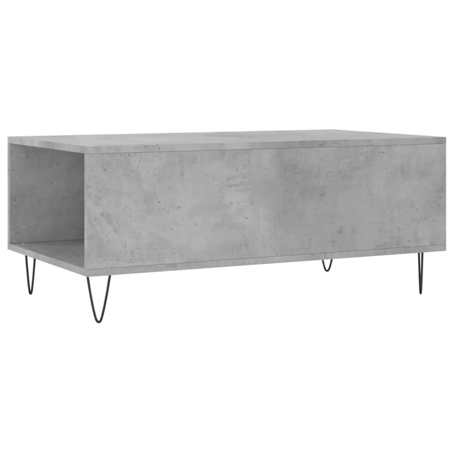 Table basse Gris béton 90x50x36,5 cm Bois d'ingénierie - 8