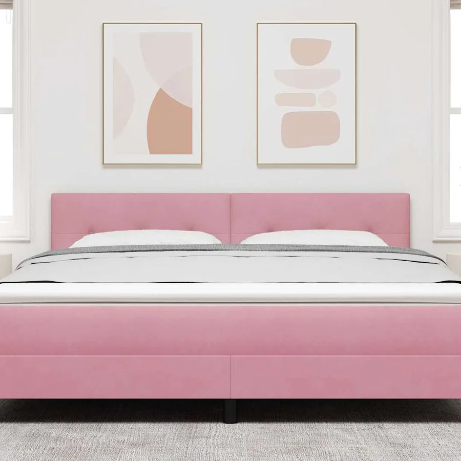 Tête de lit Rose 180 cm Velours - 3