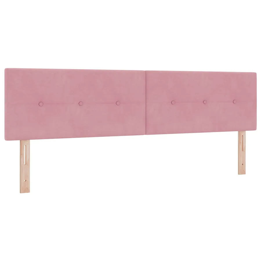 Tête de lit LED avec bandes LED Rose 180 cm Velours - 2