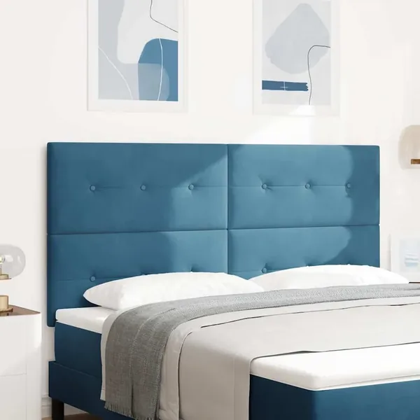 Tête de lit Bleu foncé 180 cm Velours