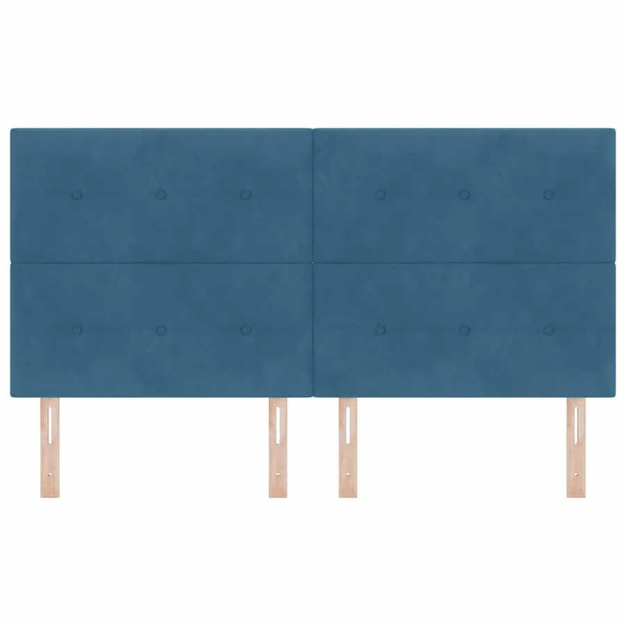 Tête de lit Bleu foncé 180 cm Velours - 4