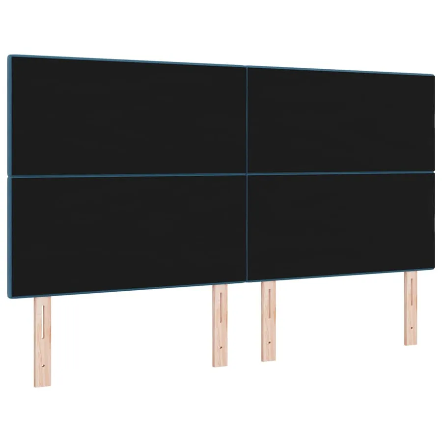 Tête de lit Bleu foncé 180 cm Velours - 6