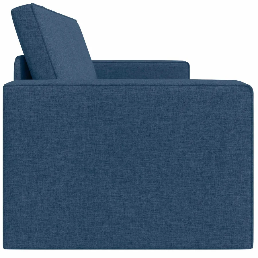 Canapé-Lit Bleu marine 245 x 78 x 77 cm tissu - 6