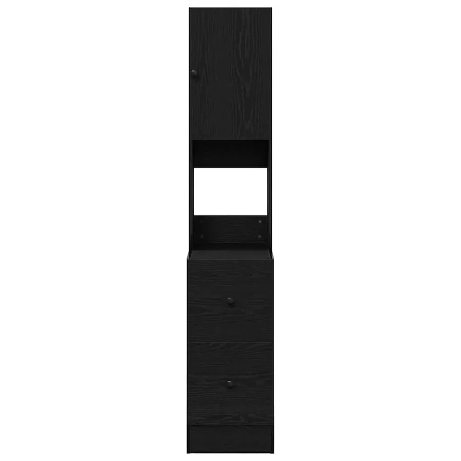 Buffet de cuisine avec tiroir Chêne noir 32 x 50 x 180 cm - 6