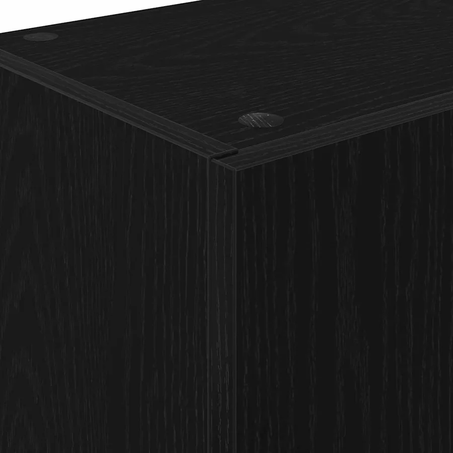 Buffet de cuisine avec tiroir Chêne noir 32 x 50 x 180 cm - 9