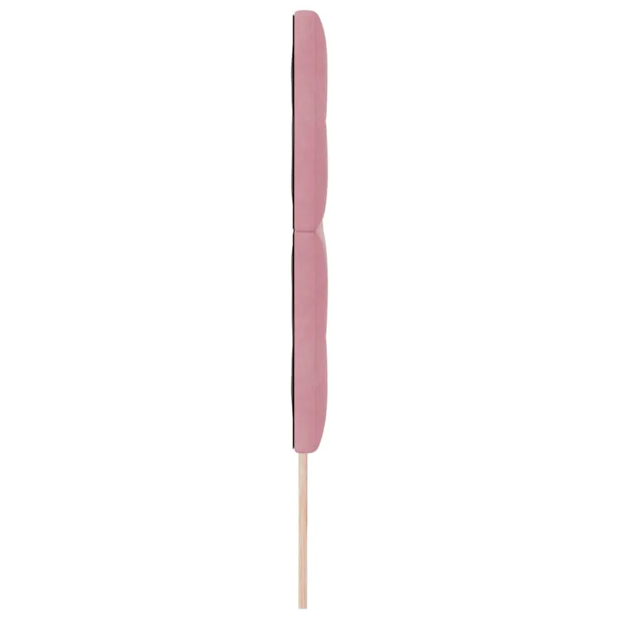 Tête de lit Rose 200 cm Velours - 5