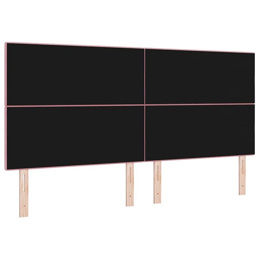 Tête de lit Rose 200 cm Velours - 6