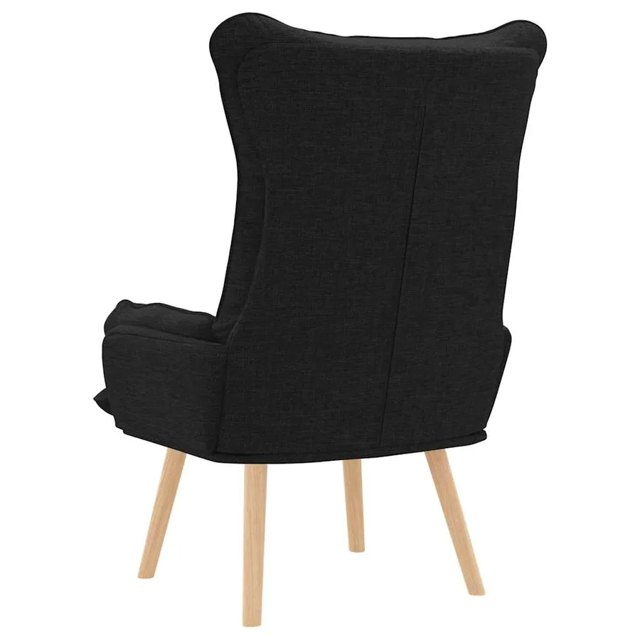 fauteuil Noir 69 x 74 x 93 cm Tissu et Contreplaqué - 6