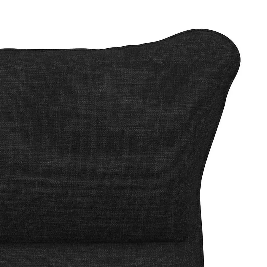 fauteuil Noir 69 x 74 x 93 cm Tissu et Contreplaqué - 7