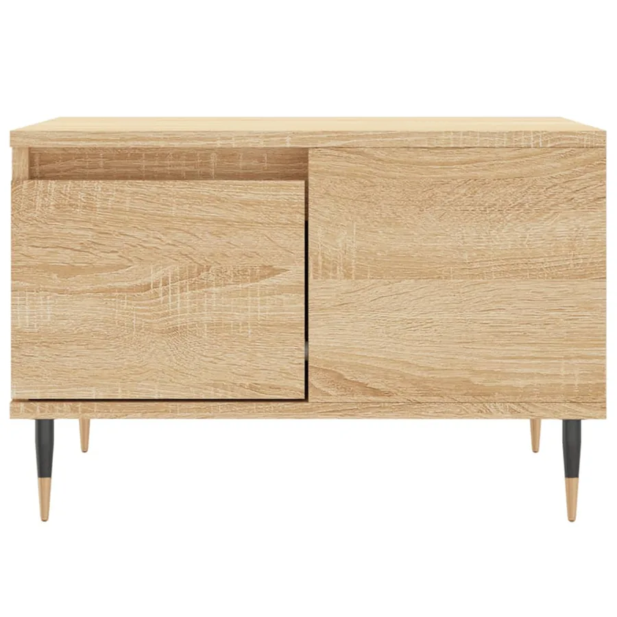 Table basse chêne sonoma 55x55x36,5 cm bois d'ingénierie - 5