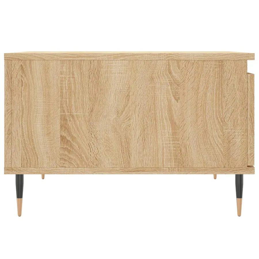 Table basse chêne sonoma 55x55x36,5 cm bois d'ingénierie - 7