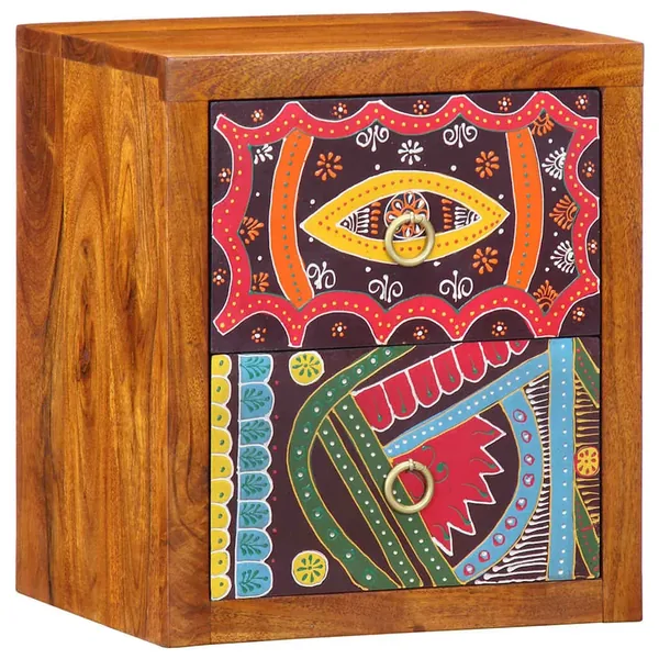 Cabinet de chevet Marron 35 x 30 x 40 cm Bois d'Acacia Massif