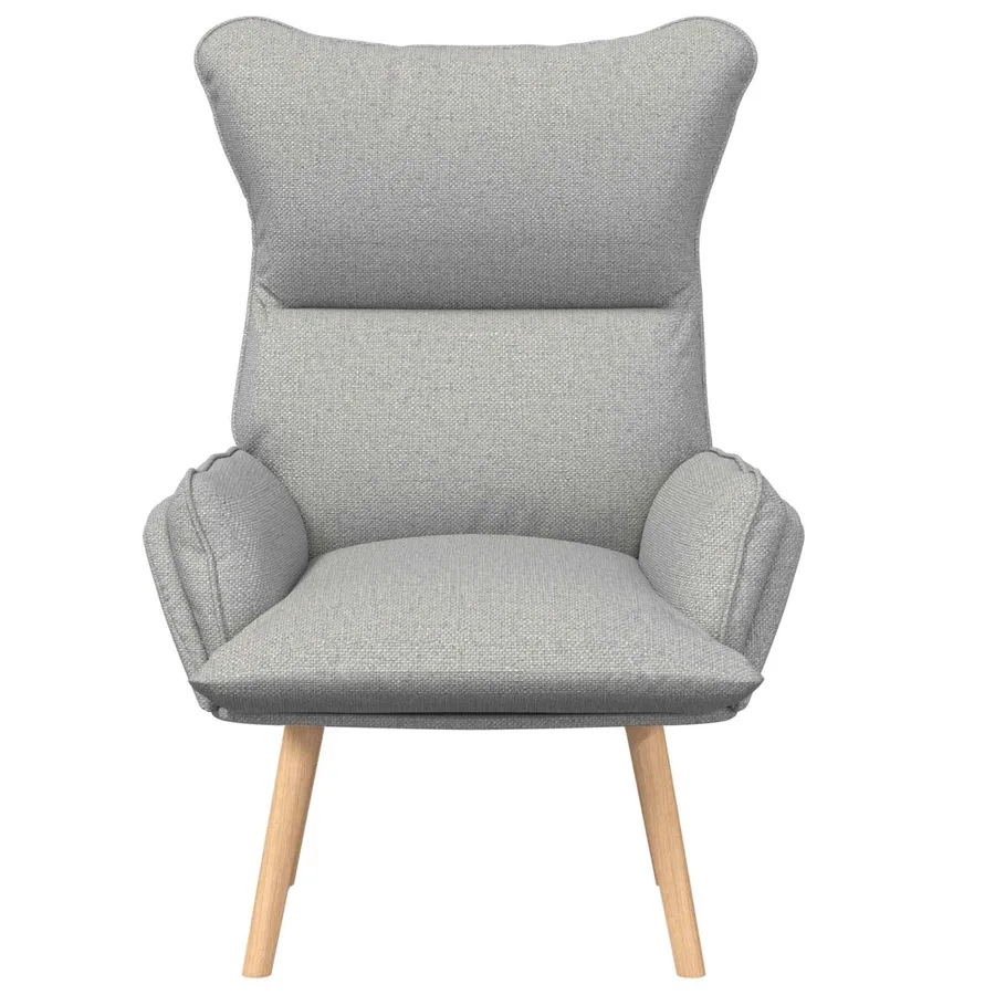 fauteuil Gris nuage Tissu et Contreplaqué - 4