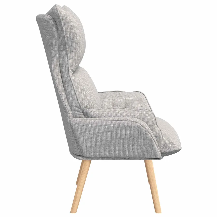 fauteuil Gris nuage Tissu et Contreplaqué - 5