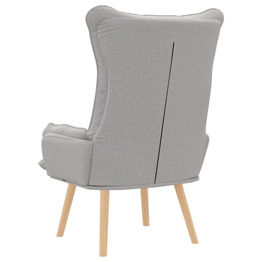 fauteuil Gris nuage Tissu et Contreplaqué - 6