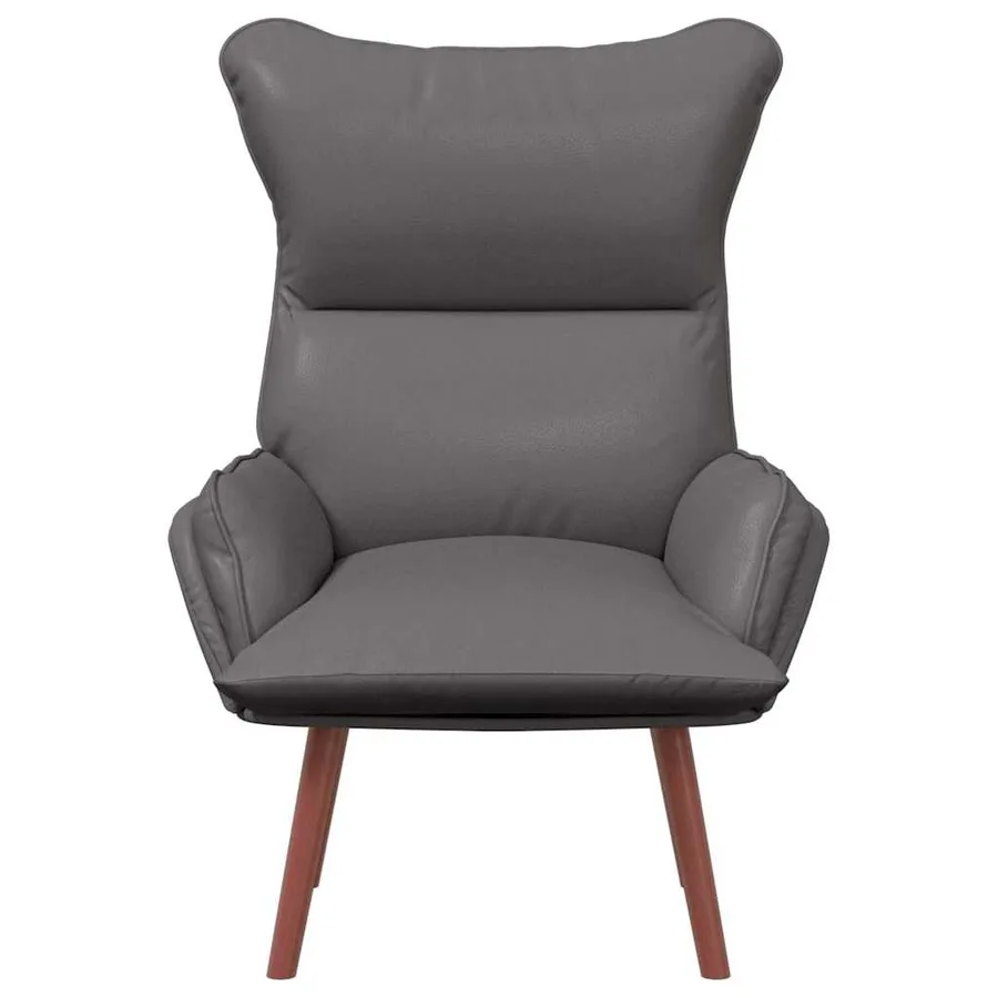 fauteuil Gris 69 x 74 x 93 cm Simili cuir - 4
