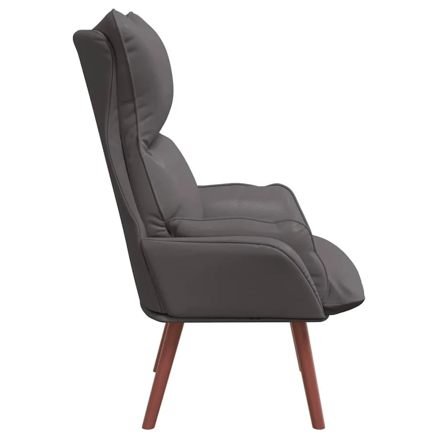 fauteuil Gris 69 x 74 x 93 cm Simili cuir - 5