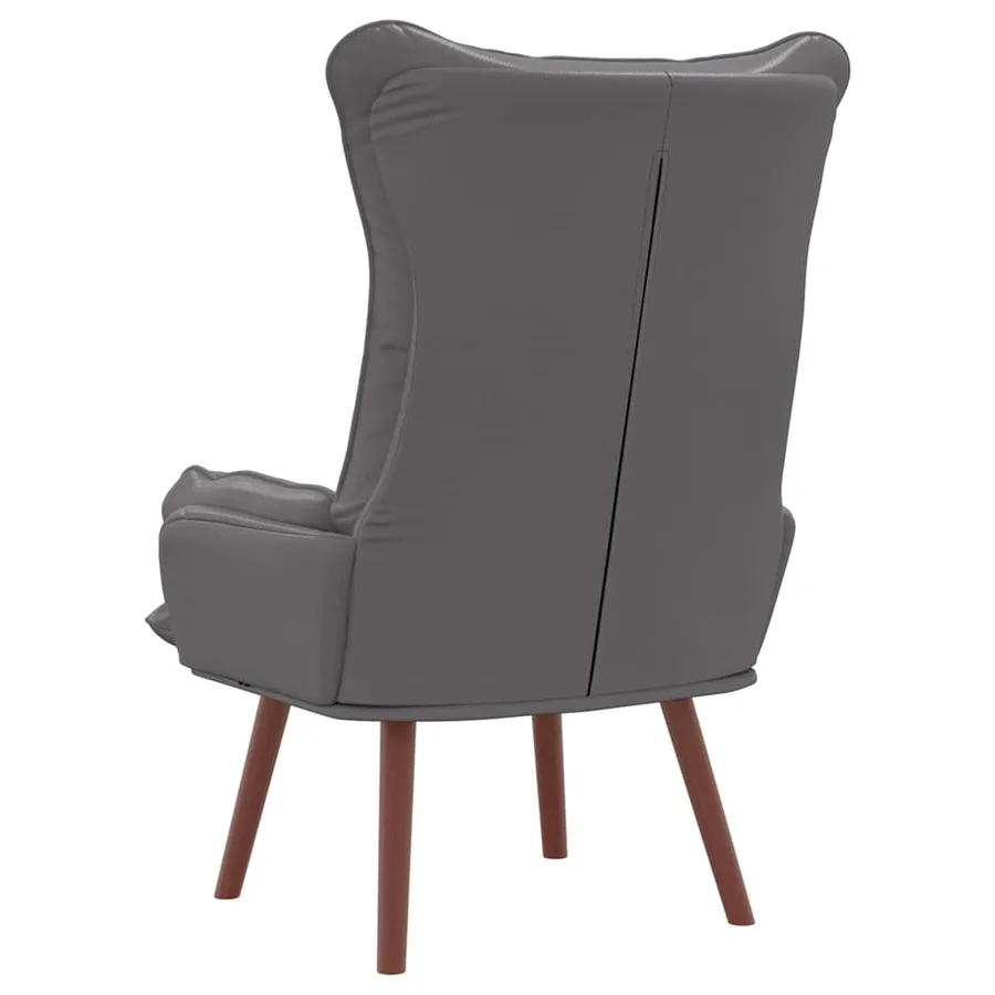 fauteuil Gris 69 x 74 x 93 cm Simili cuir - 6
