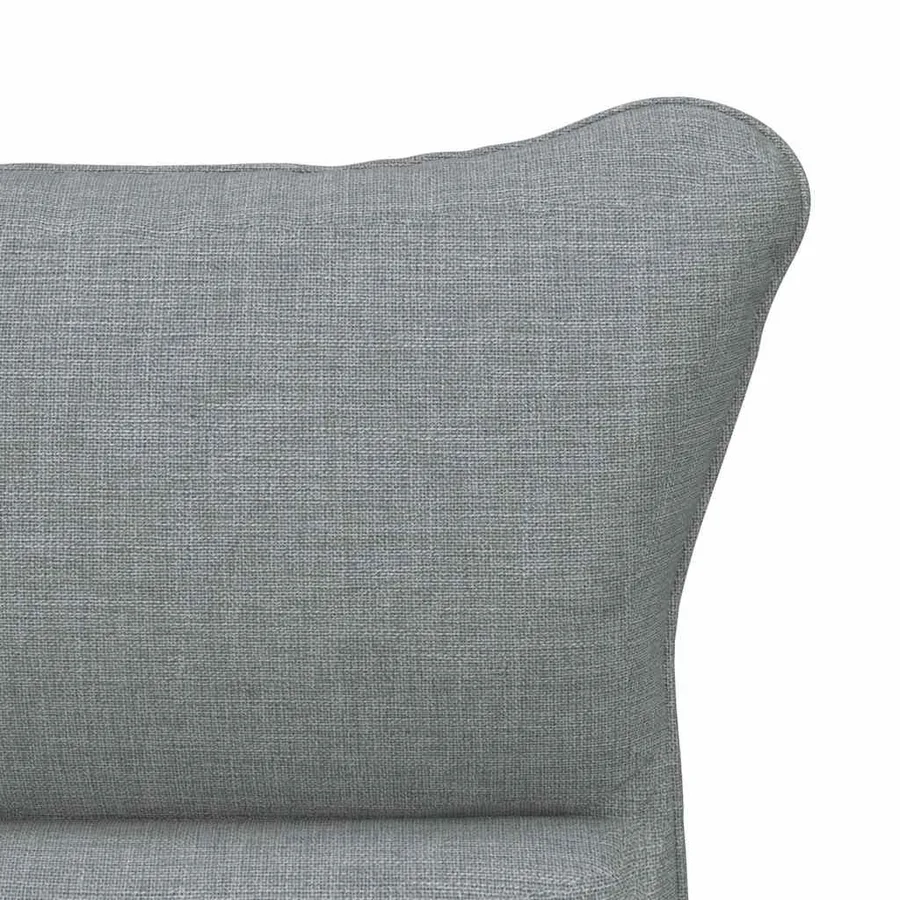 fauteuil Gris clair 69 x 74 x 93 cm Tissu et Contreplaqué - 7