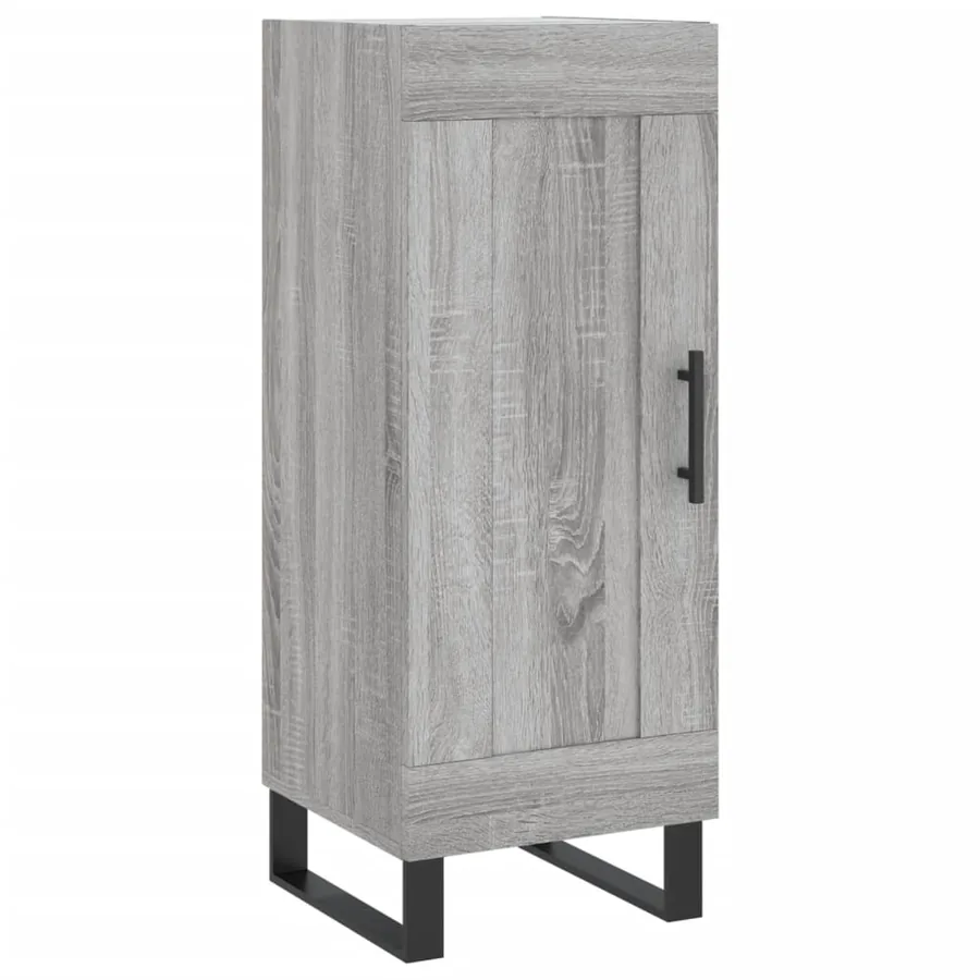 Buffet Sonoma gris 34,5x34x90 cm Bois d'ingénierie - 2