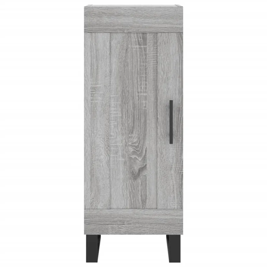 Buffet Sonoma gris 34,5x34x90 cm Bois d'ingénierie - 5