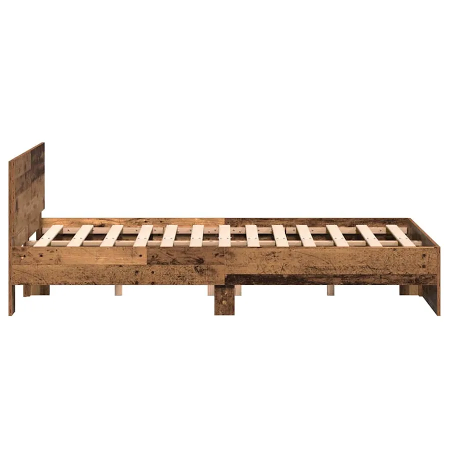 Cadre de lit Bois ancien 193 x 125 x 70 cm Bois d'ingénierie - 6