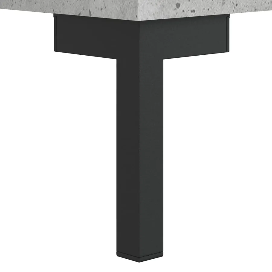 Buffet Gris béton 34,5x34x90 cm Bois d'ingénierie - 11